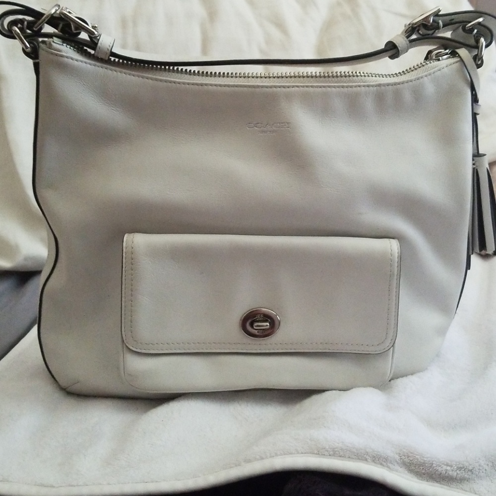 Coach White Purse